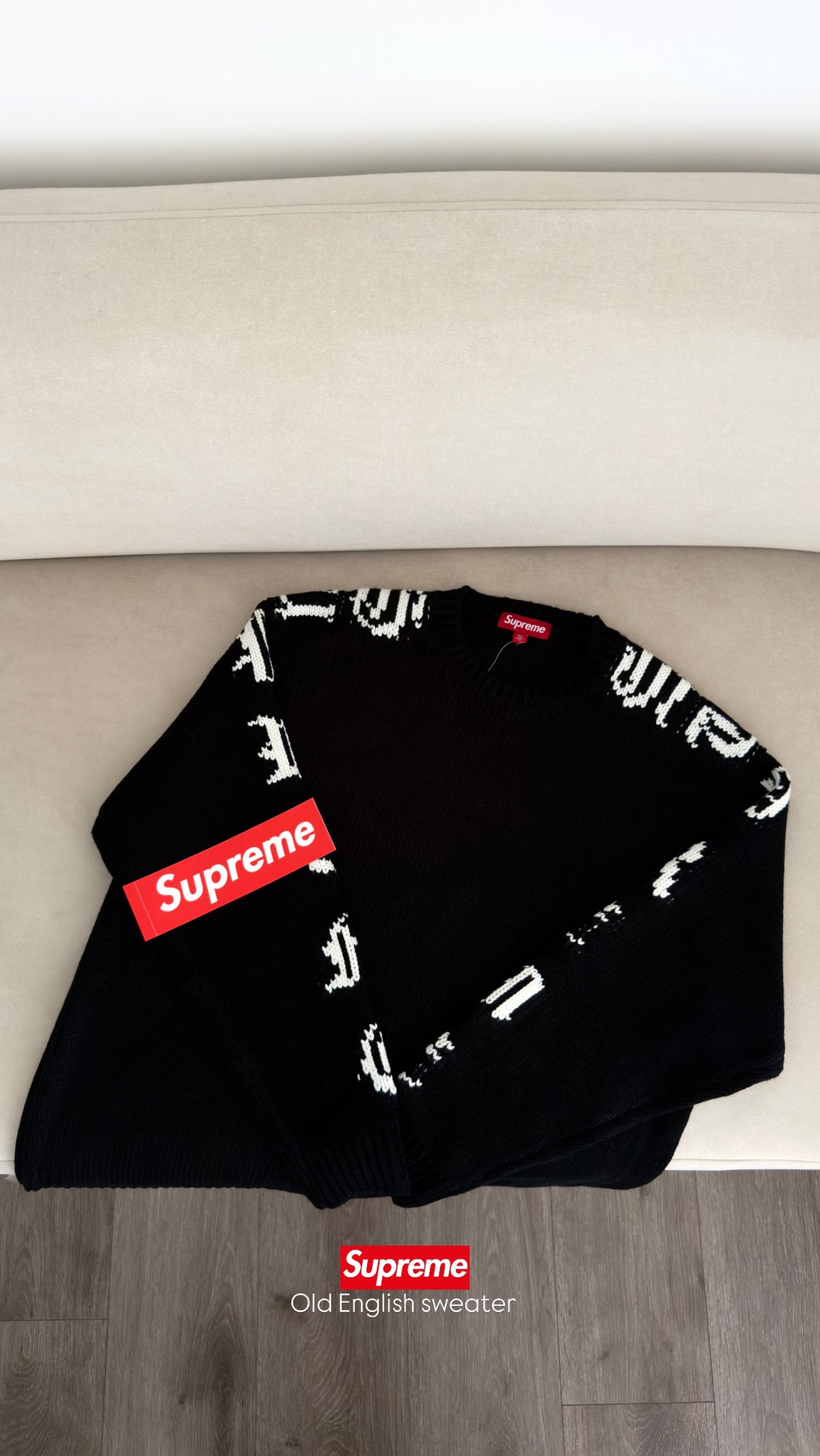 Supreme Old English sweater