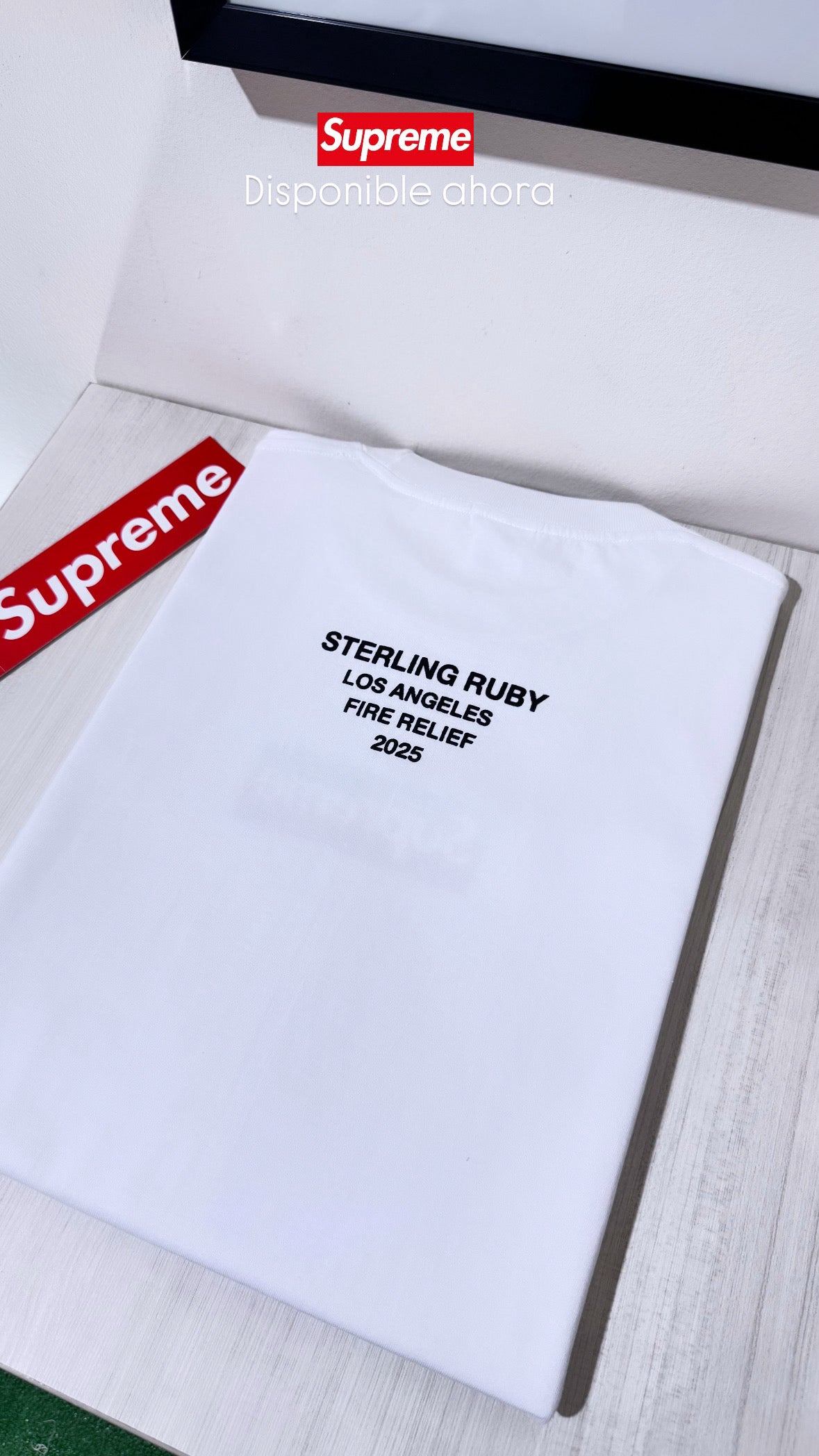 Supreme box logo fire relief 2025
