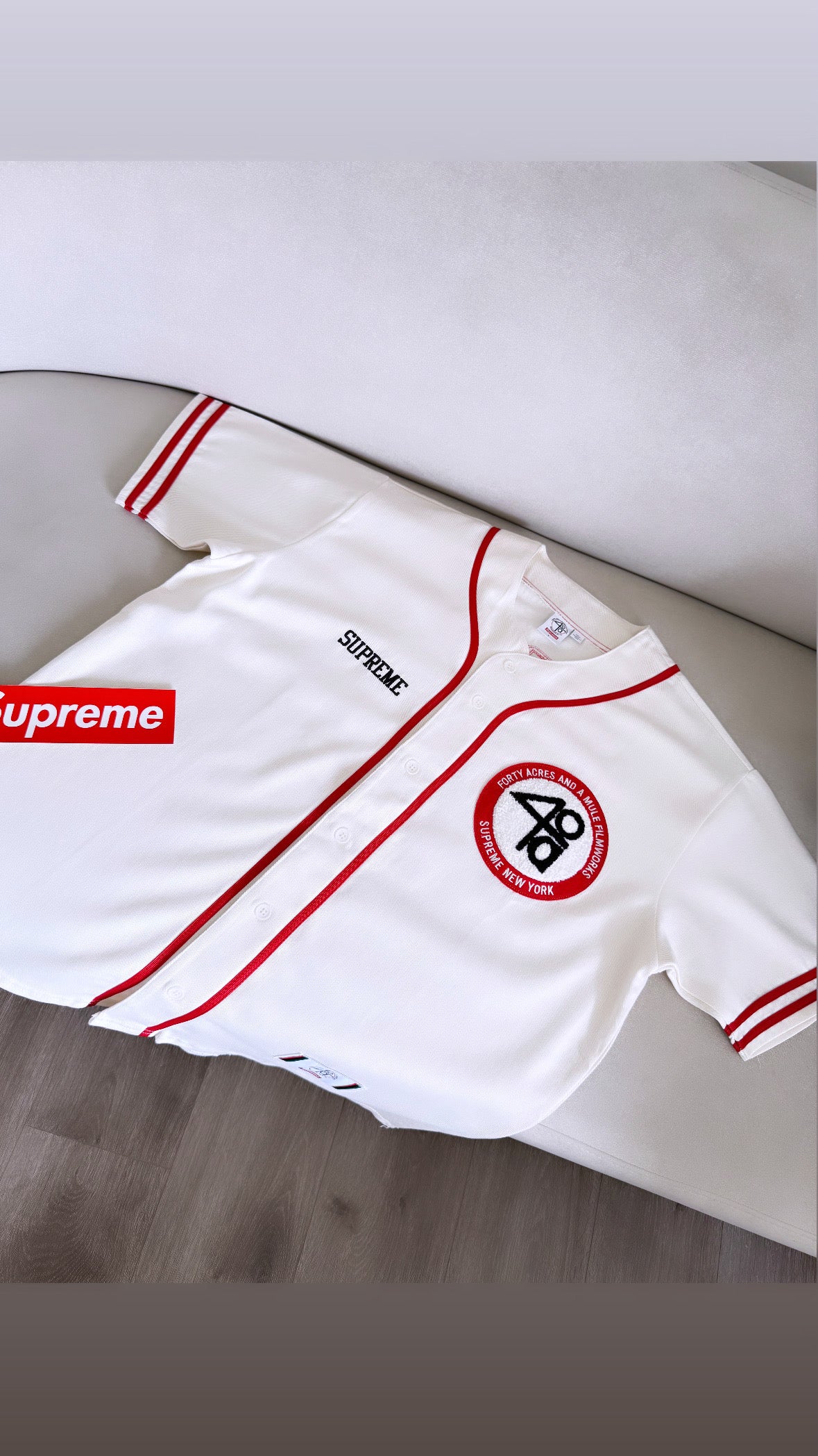 Supreme 40 Acres Twill Baseball Jersey