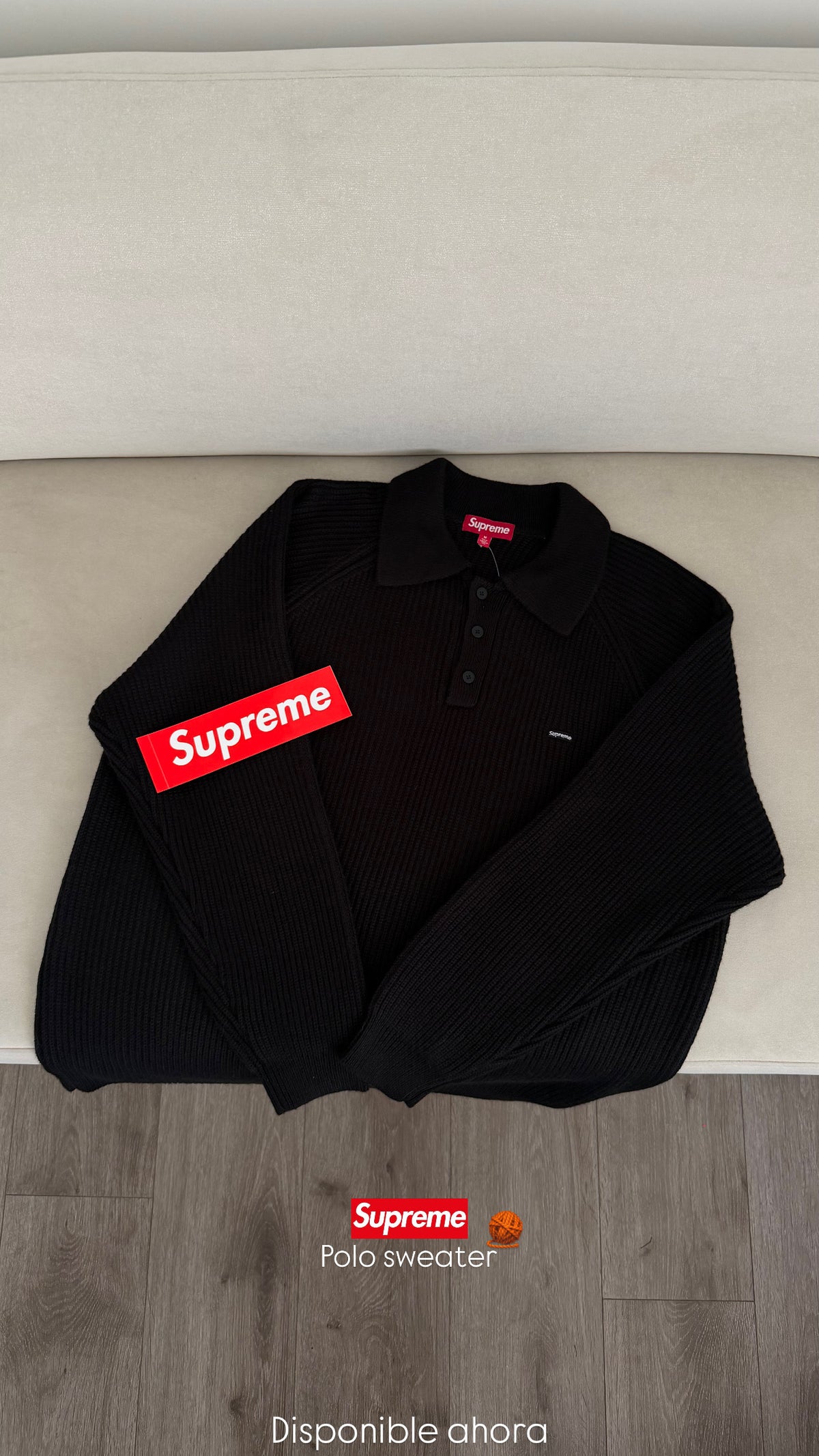 Supreme Sweater Small box polo