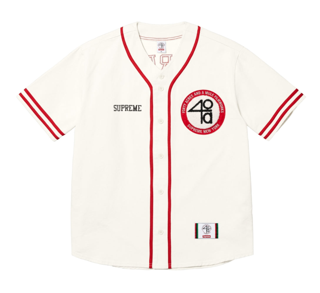 Supreme 40 Acres Twill Baseball Jersey
