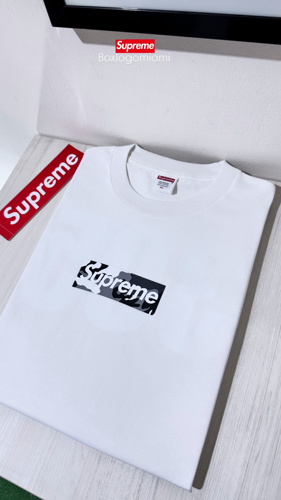 Supreme Miami box logo