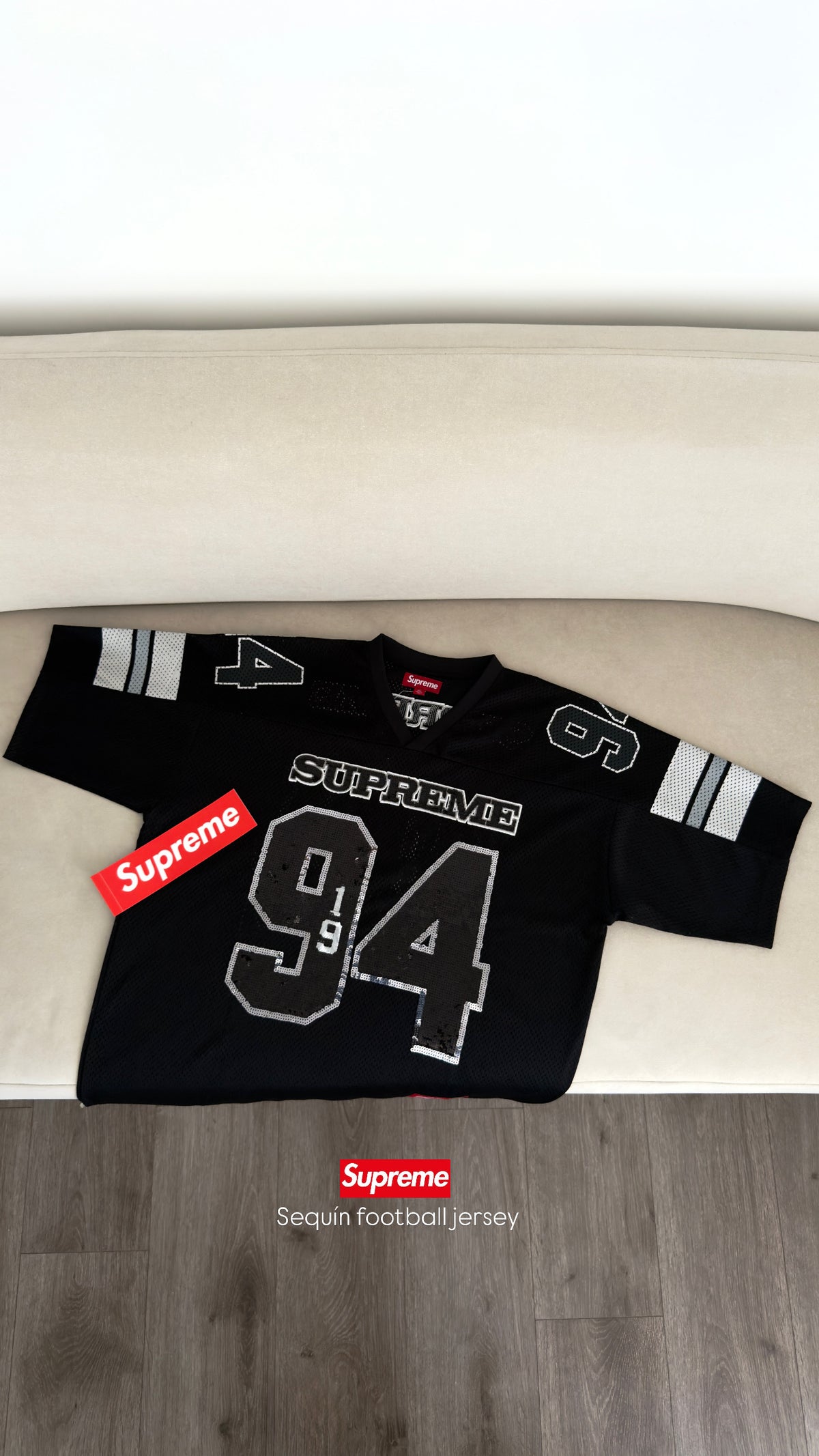 Supreme Sequin Football Jersey