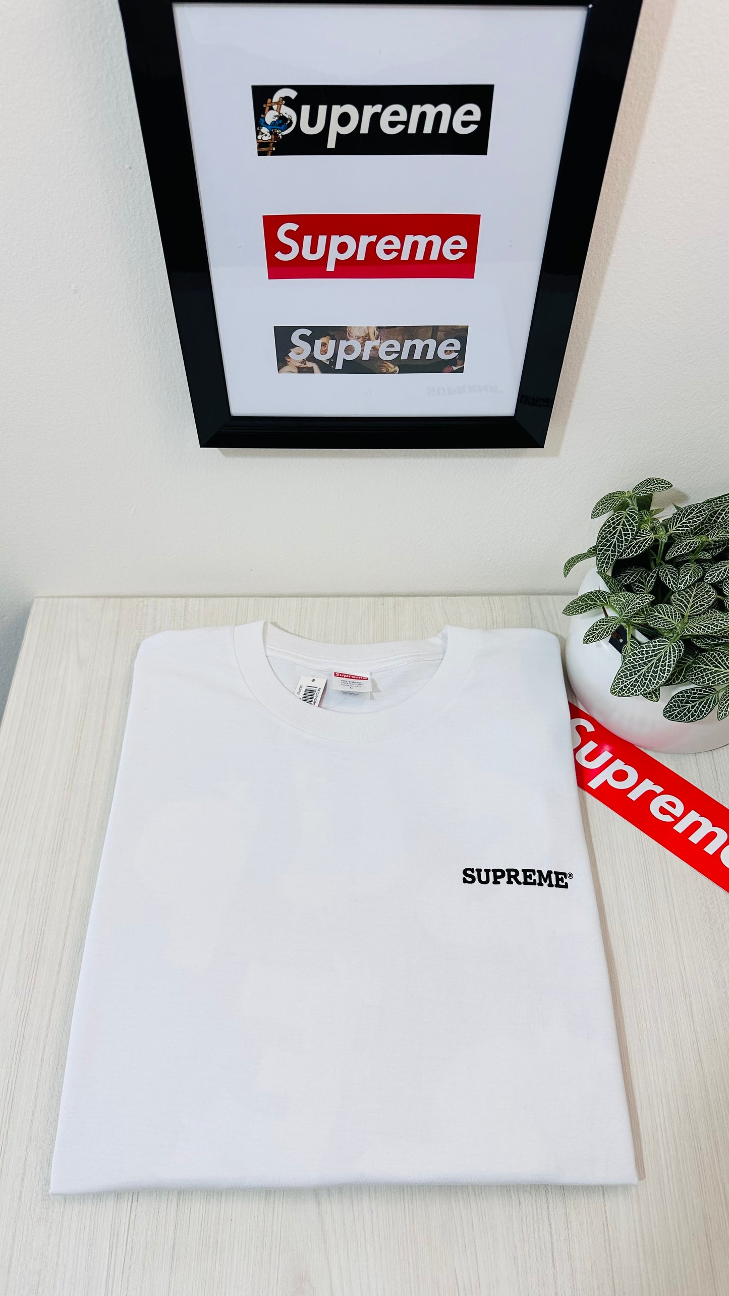 Supreme tee (PATCHWORK)(white)