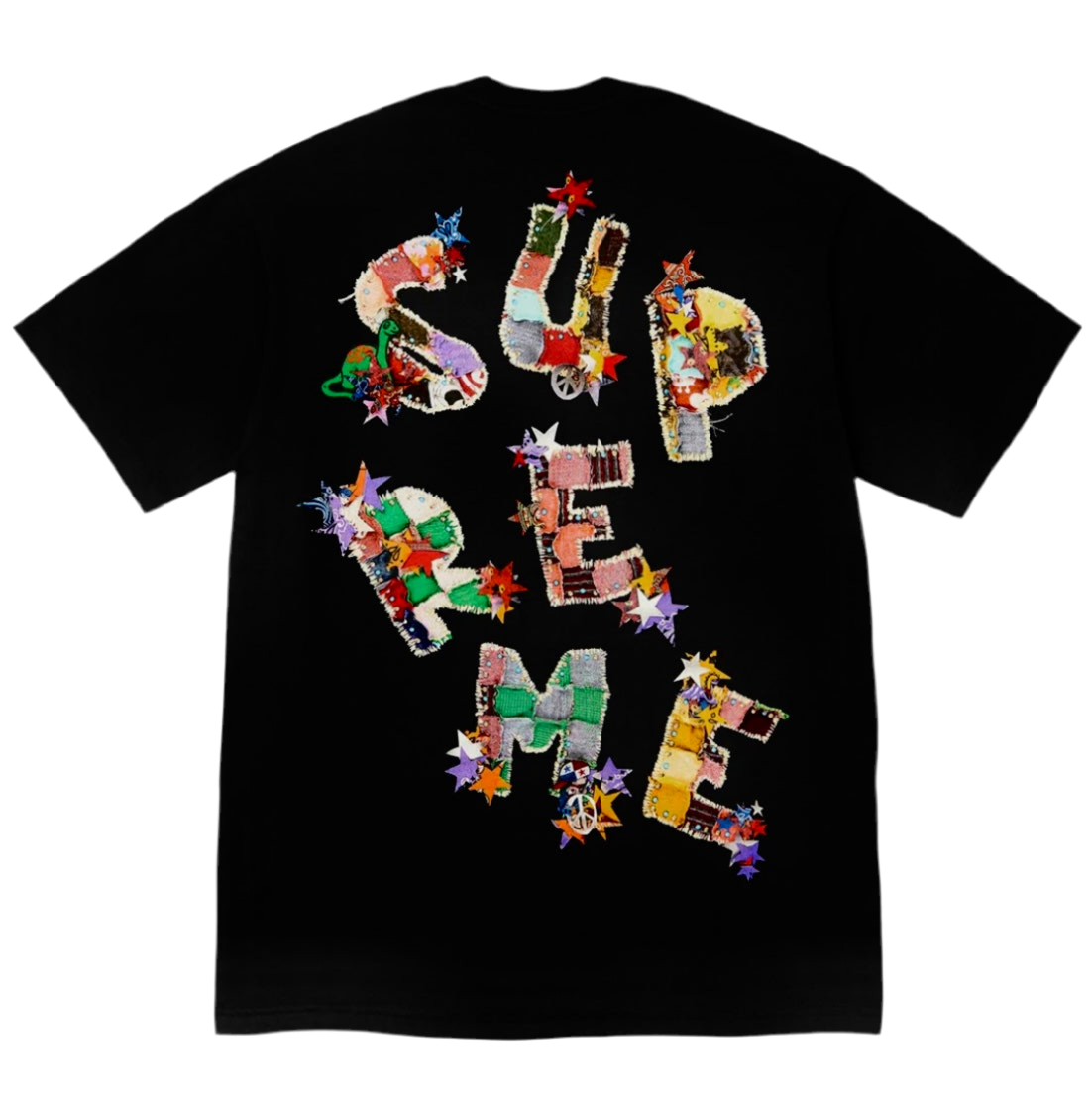 Supreme tee (PATCHWORK)(Black )