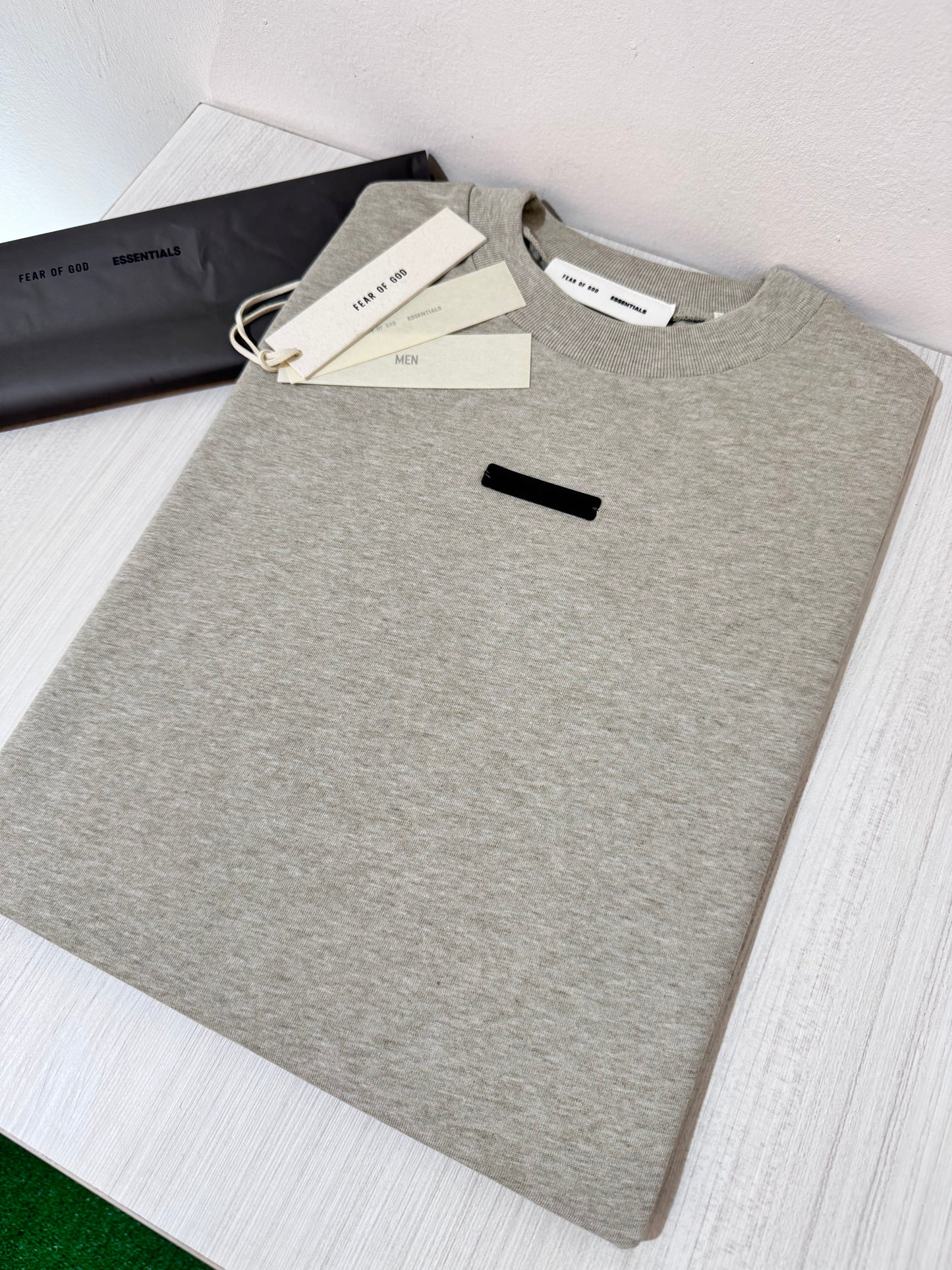 Essentials tee (Heather stone)