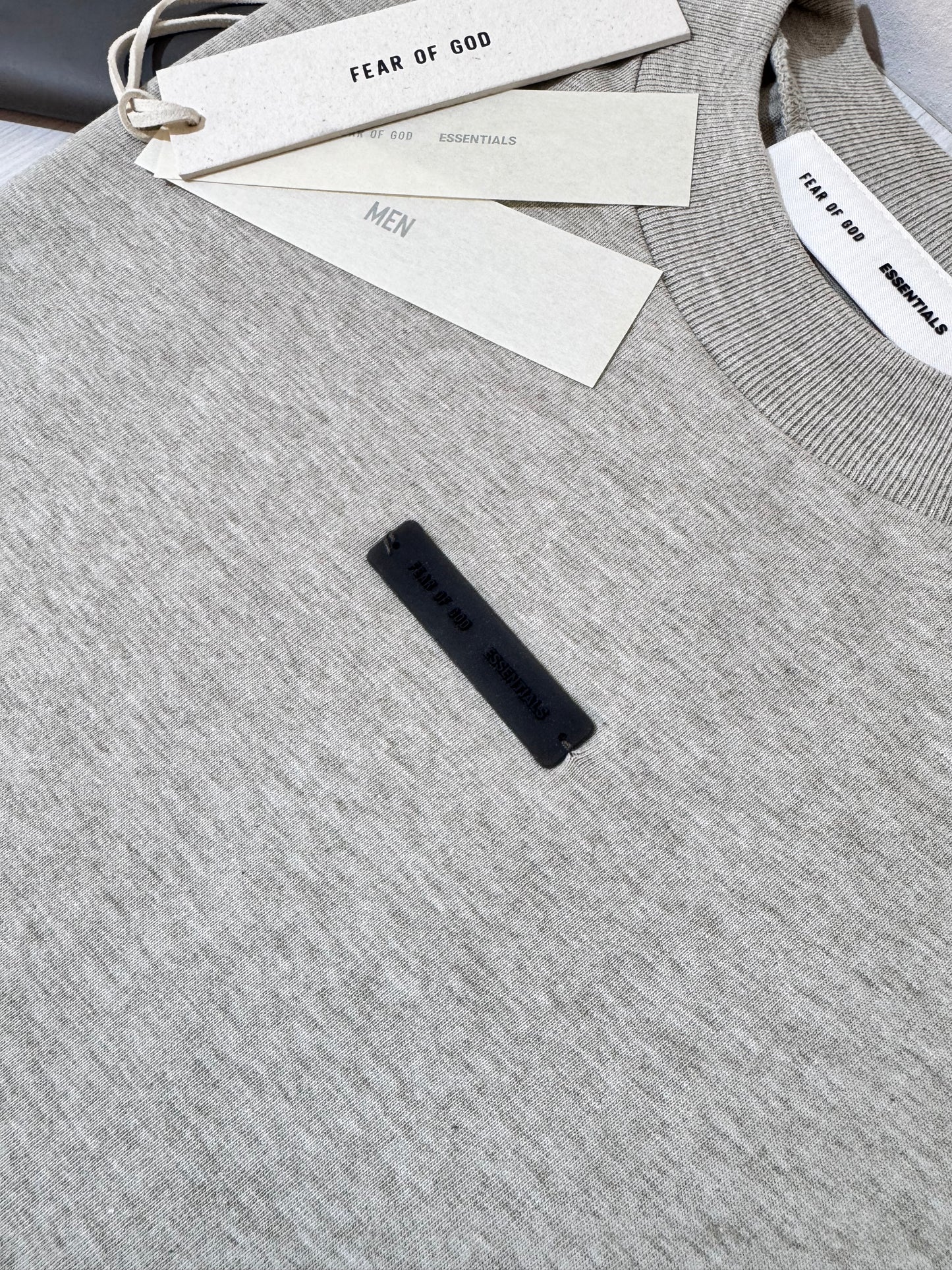 Essentials tee (Heather stone)