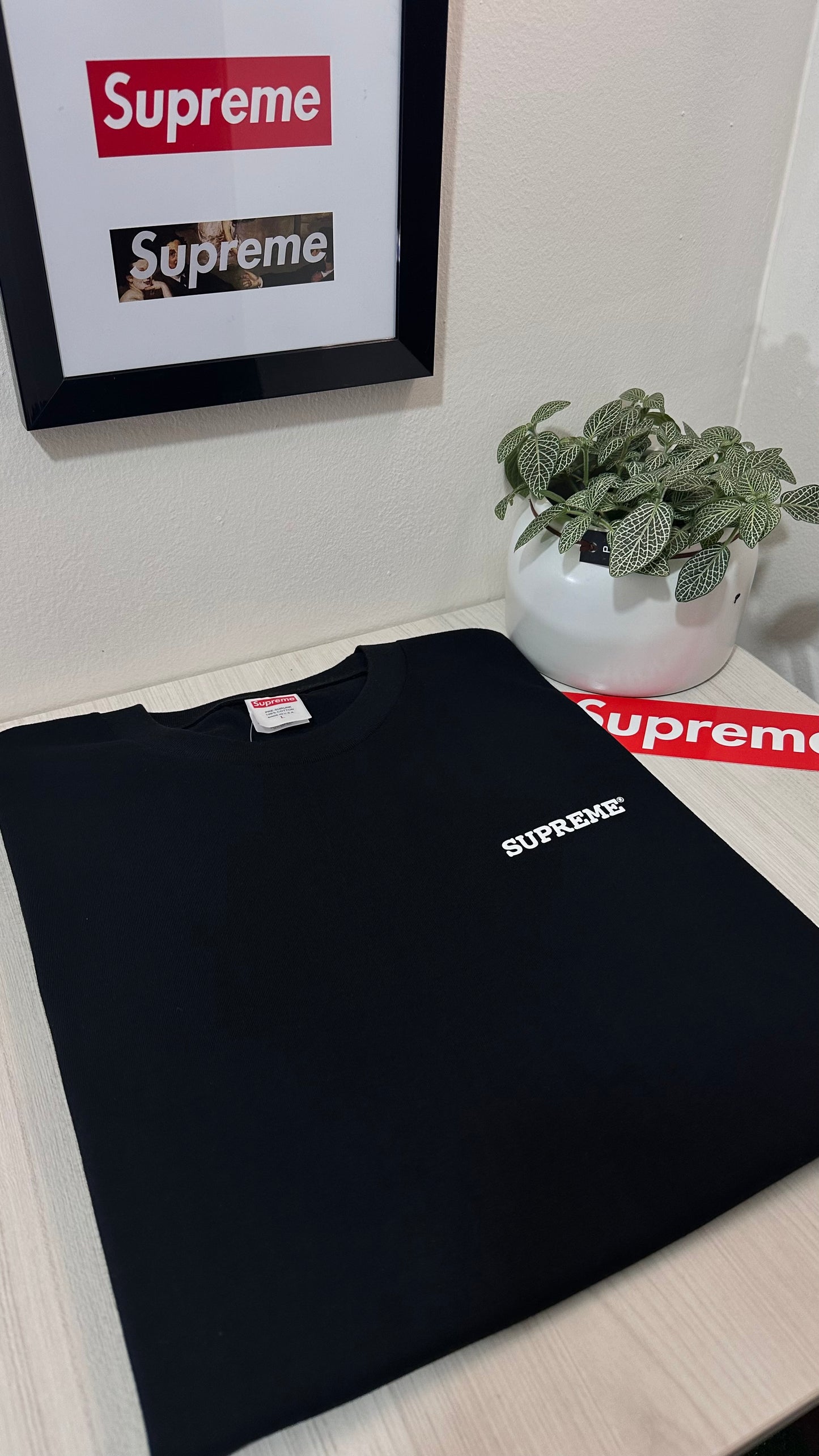 Supreme tee (PATCHWORK)(Black )