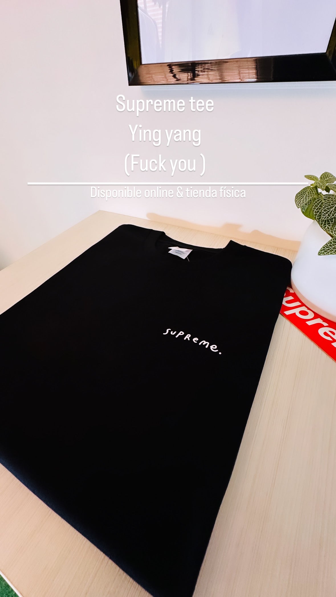 Supreme Tee (ying yang ) fuck you