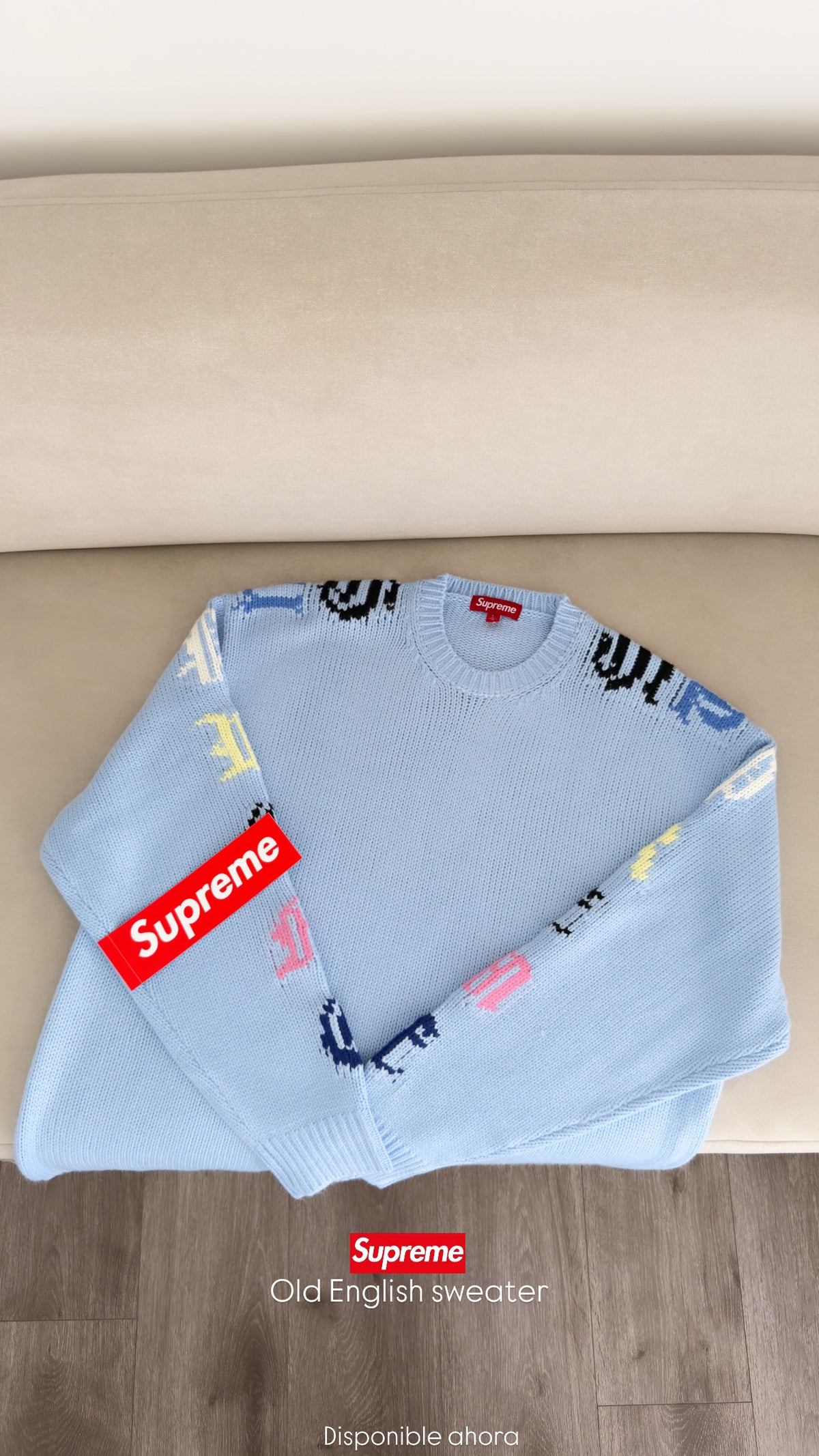 Supreme Old English sweater