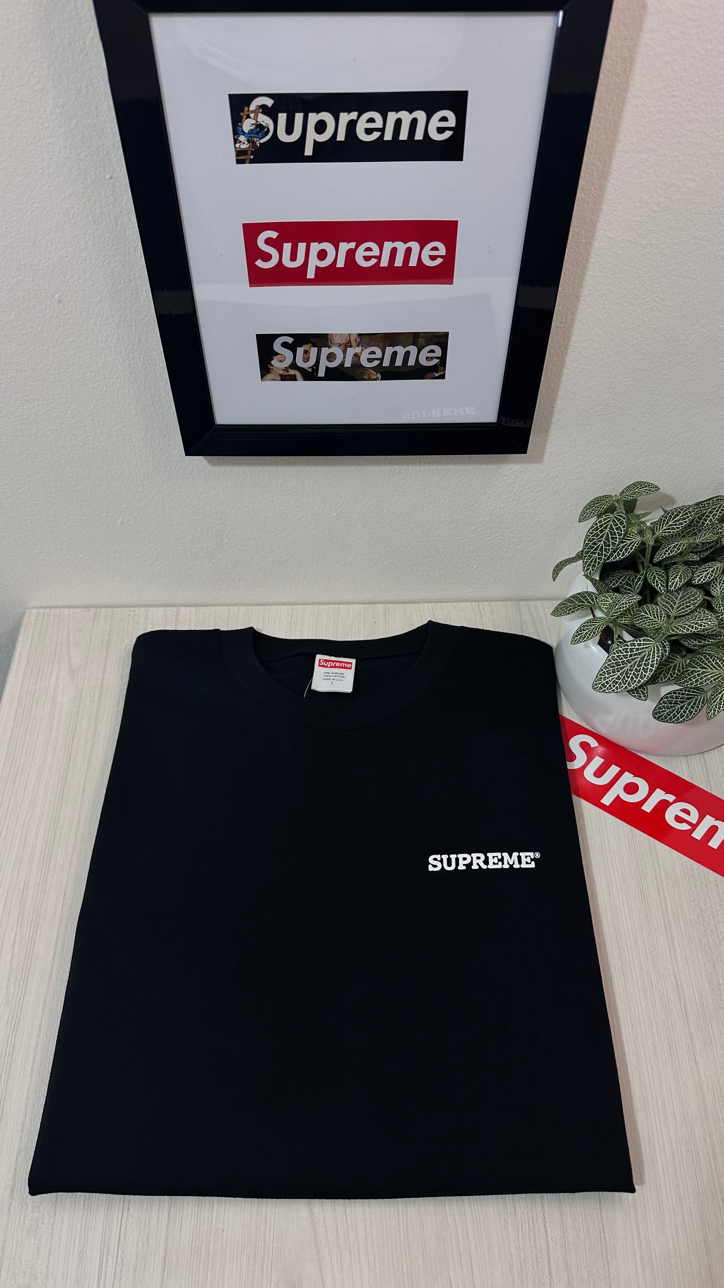 Supreme tee (PATCHWORK)(Black )