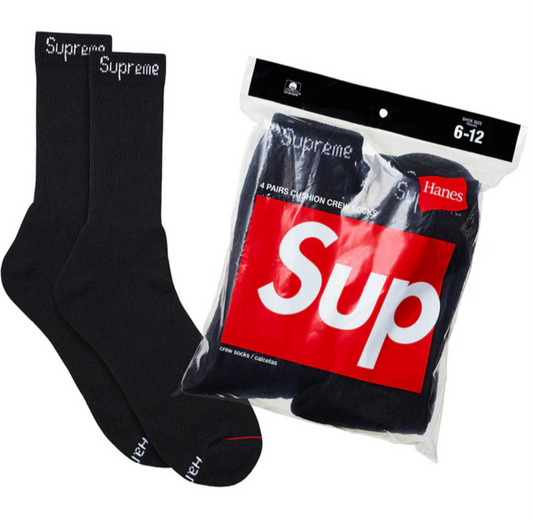 Supreme®/Hanes@ Crew Socks (2Pack)