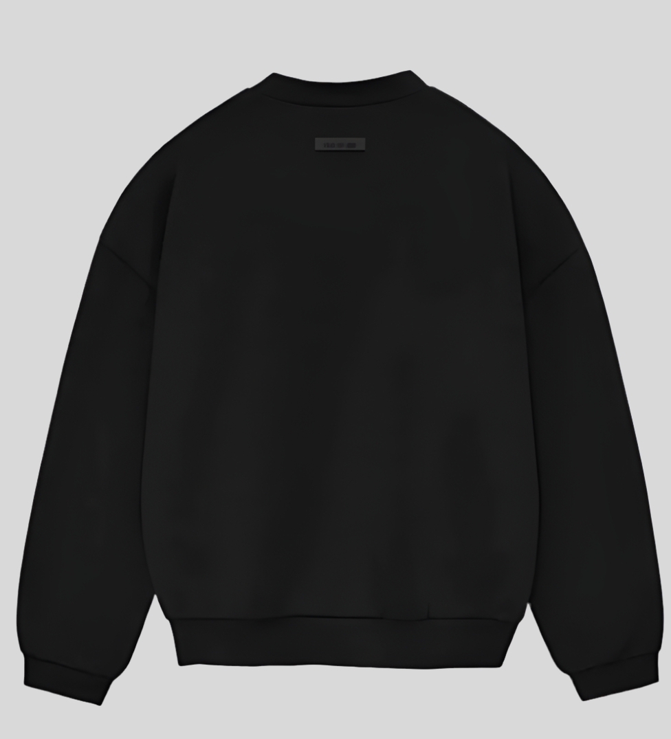 ESSENTIALS CREWNECK (Jet black )