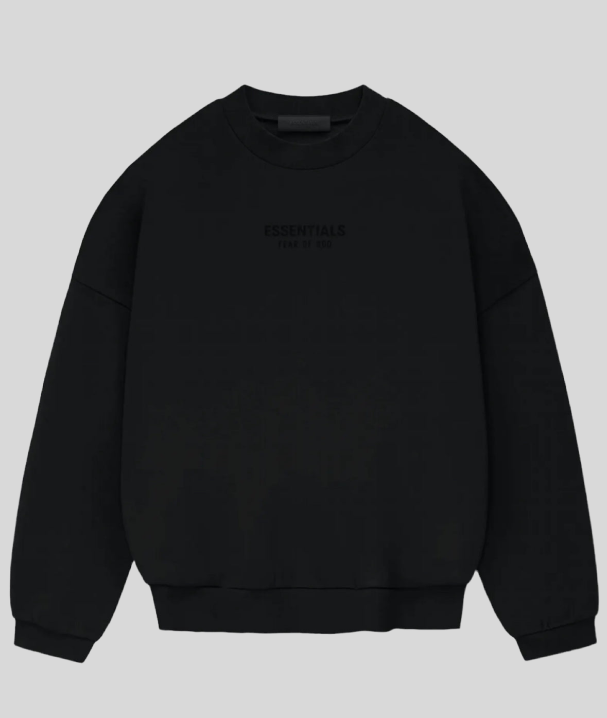 ESSENTIALS CREWNECK (Jet black )