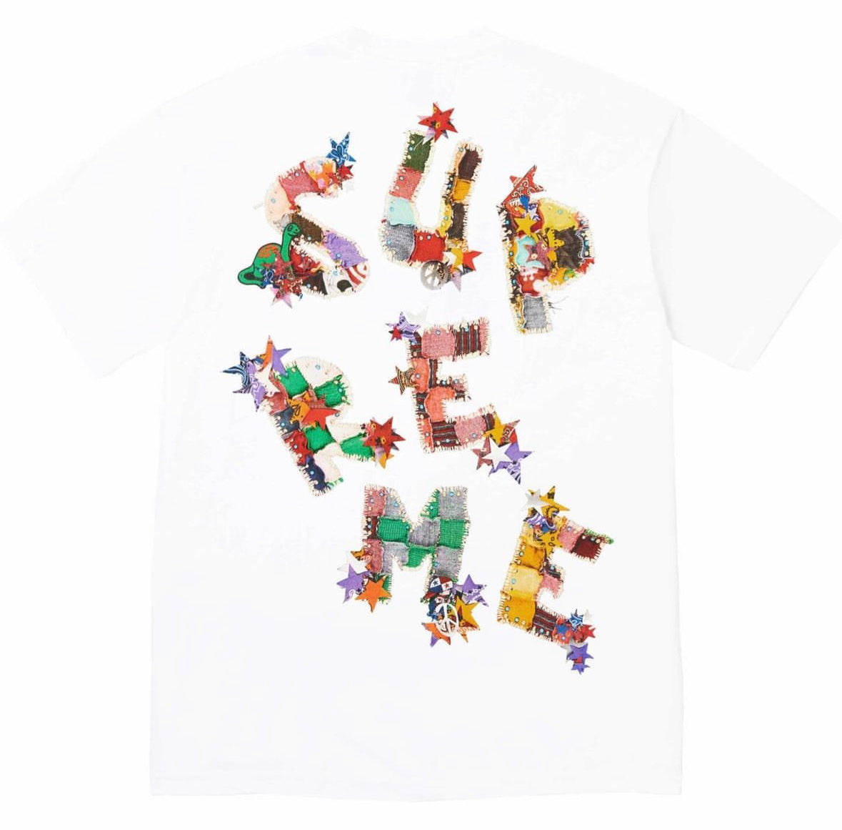 Supreme tee (PATCHWORK)(white)