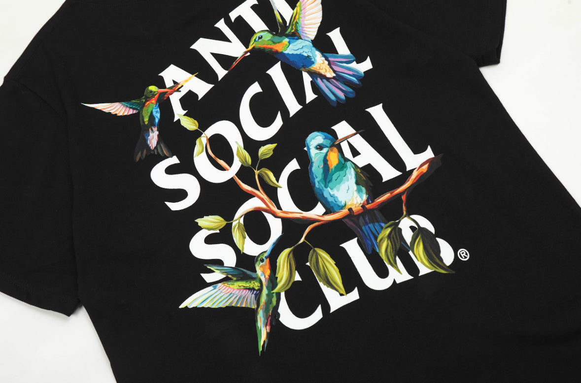 ASSC TEE - HUMMINGBIRD BLACK