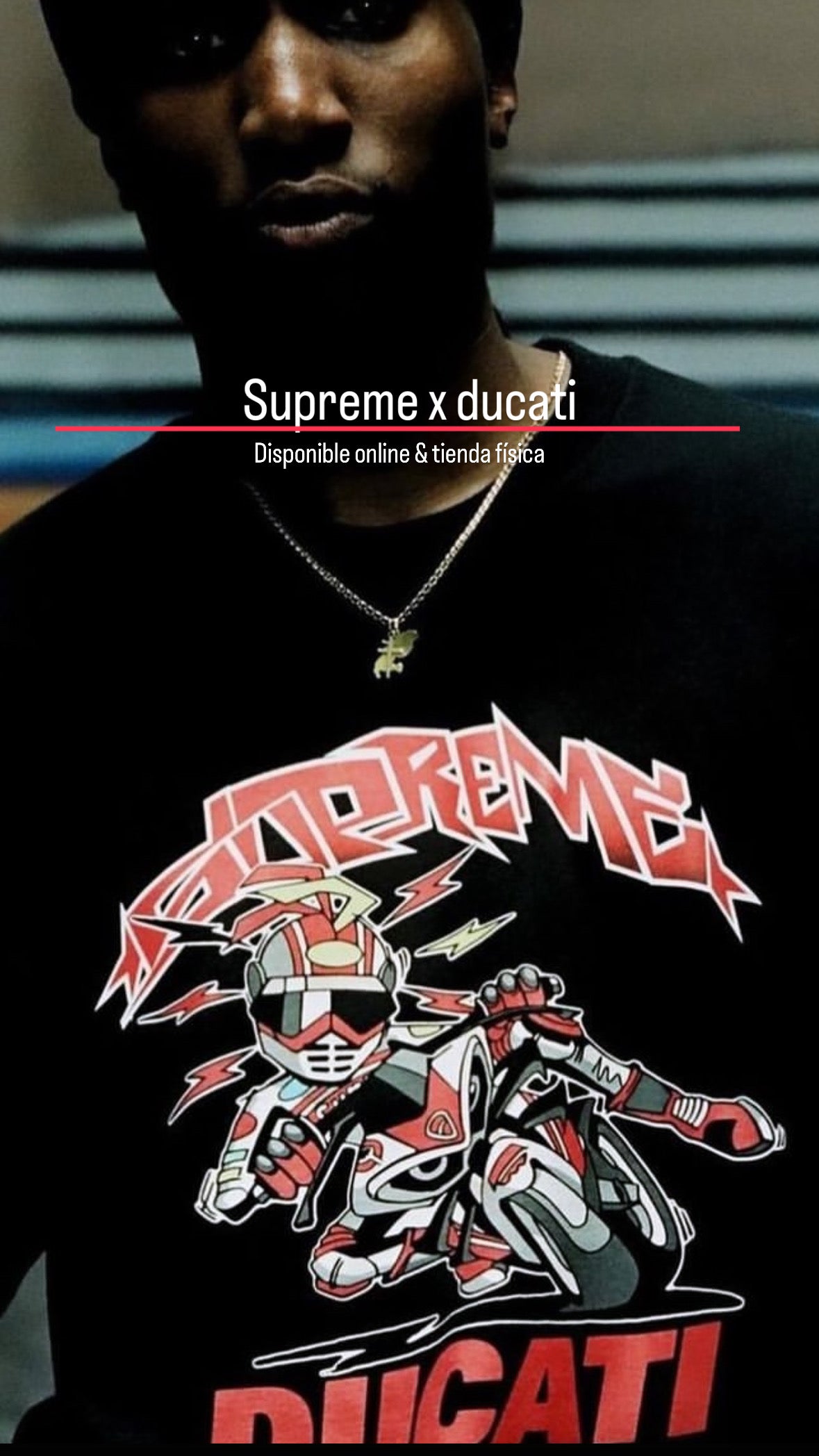 Supreme tee   (Ducati bike)