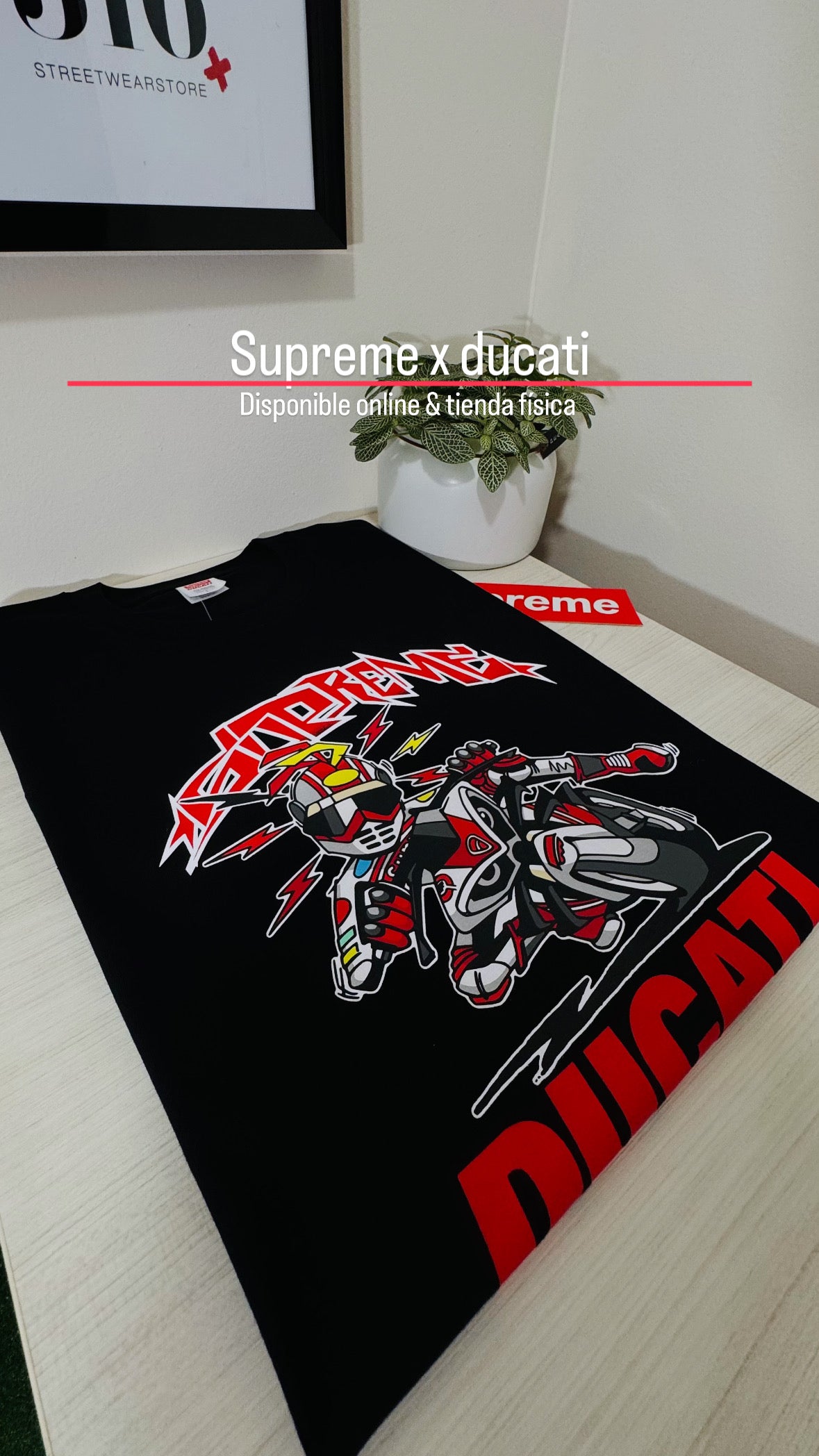 Supreme tee   (Ducati bike)